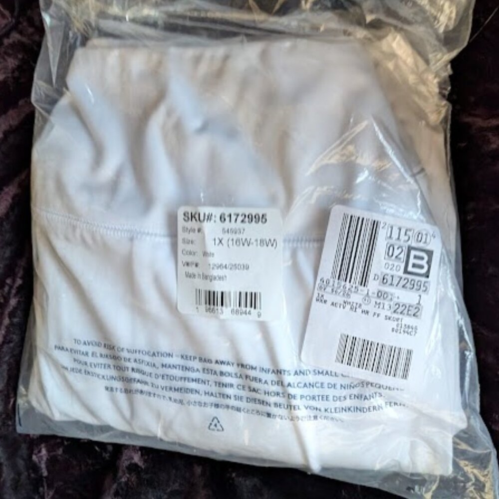 NEW Lands' End Women's Active High Impact High Rise Flat Front Skort - sz 1X - Picture 6 of 6